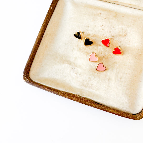 Tiny Heart Studs