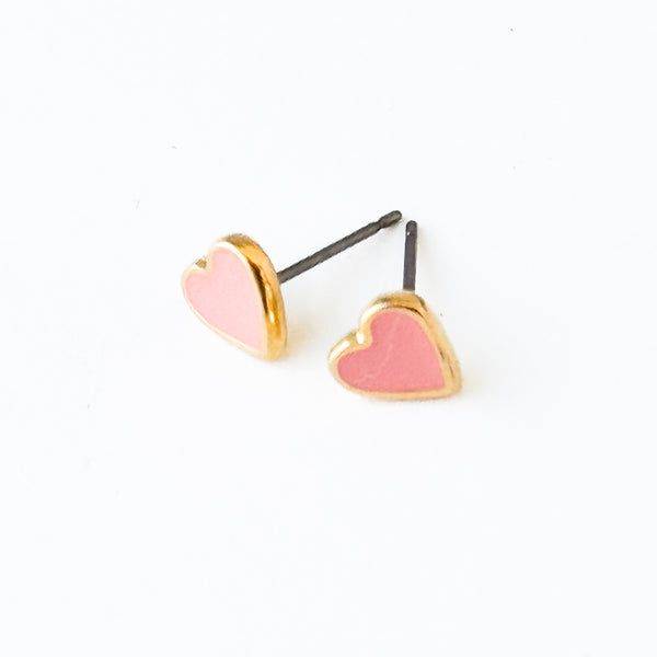 Tiny Heart Studs