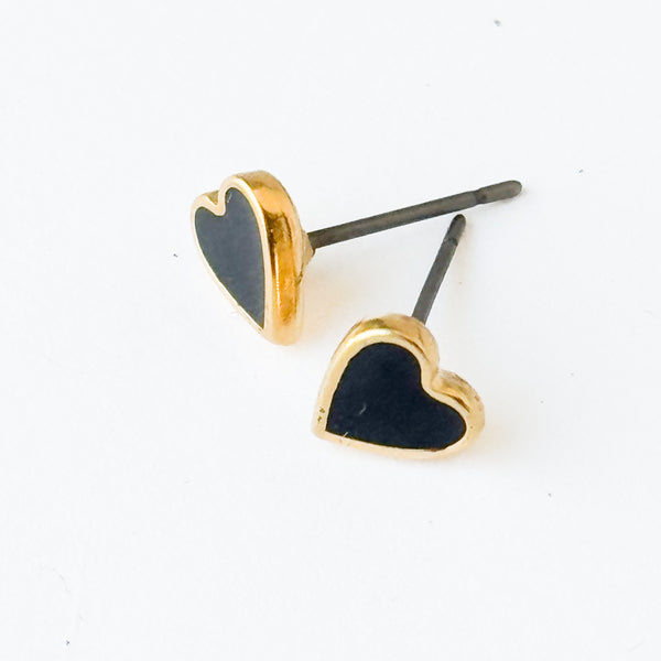 Tiny Heart Studs
