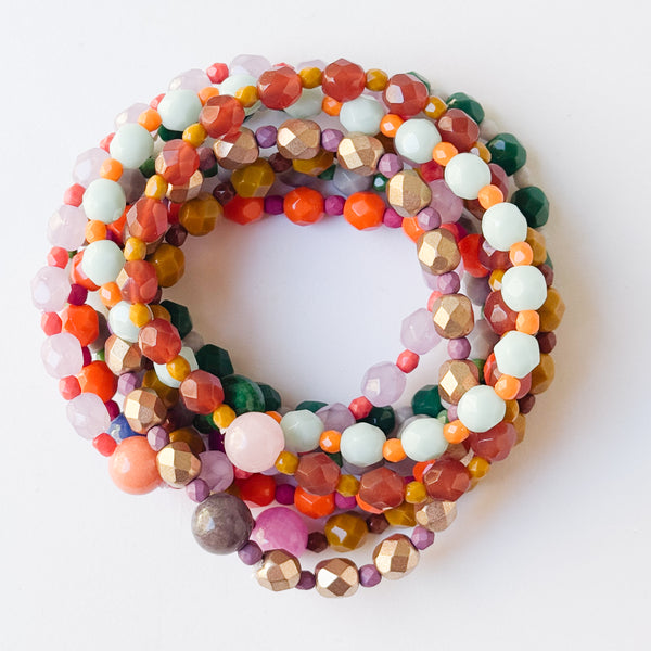 Beaded Stretch Bracelet – Handmade Stacking & Layering Bracelet