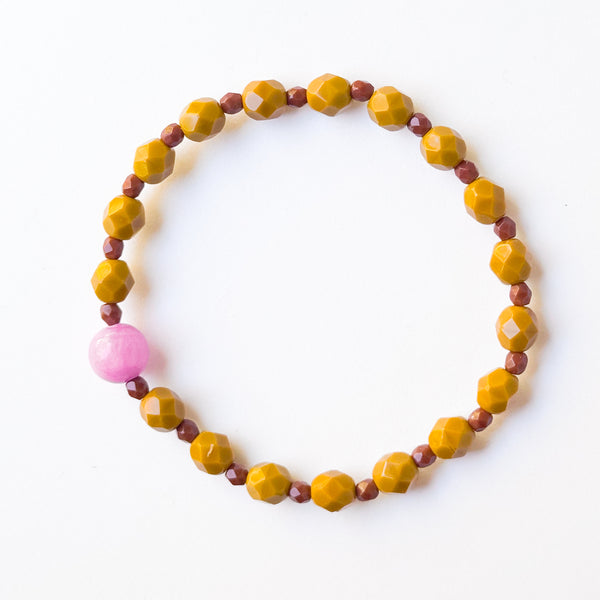 Beaded Stretch Bracelet – Handmade Stacking & Layering Bracelet