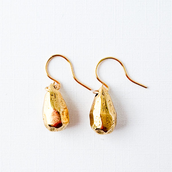 Small Gold Dangle Drop Earrings
