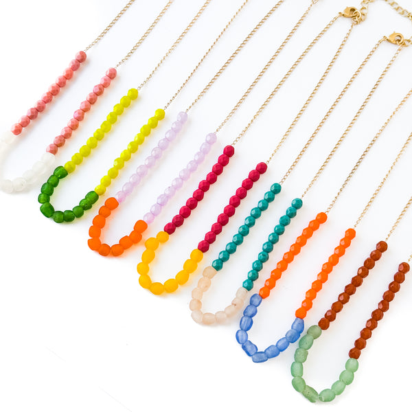 Recycled African Glass And Mixed Bead Necklace