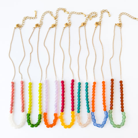 Recycled African Glass And Mixed Bead Necklace