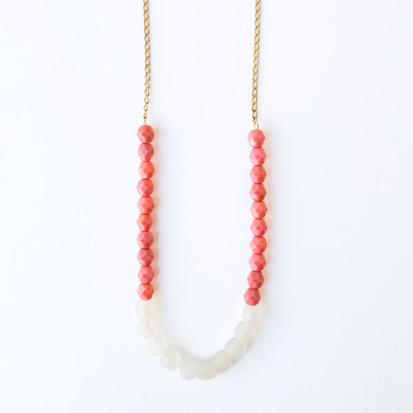 Recycled African Glass And Mixed Bead Necklace