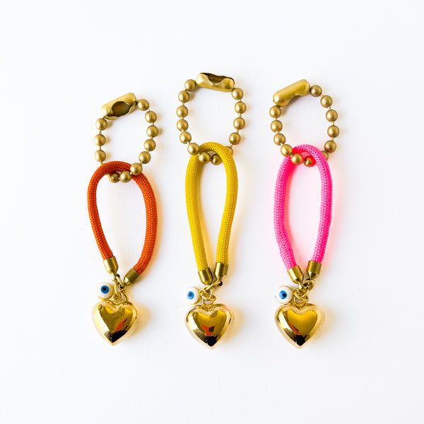 Heart Bag Charm Accessory For Handbags and Backpacks