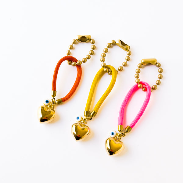 Heart Bag Charm Accessory For Handbags and Backpacks