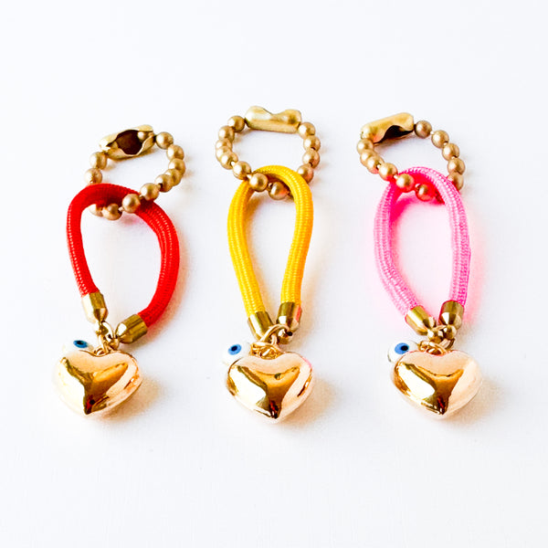 Heart Bag Charm Accessory For Handbags and Backpacks