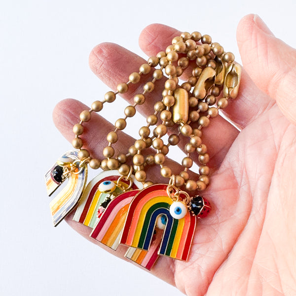 Rainbow Bag Charm