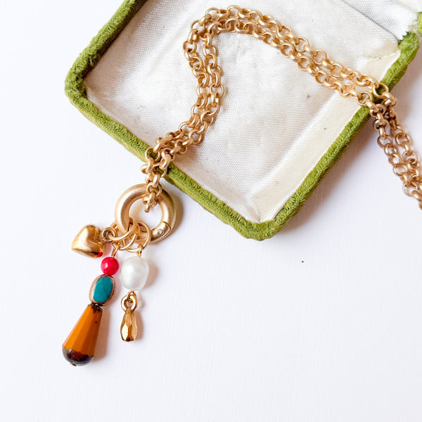 Long Layering Necklace | Interchangeable Charm Necklace