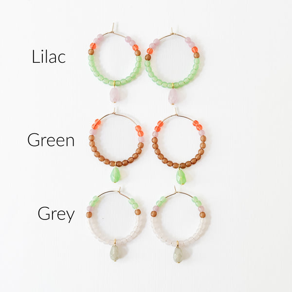 Dainty Gold-Filled Hoops with Tiny Beads