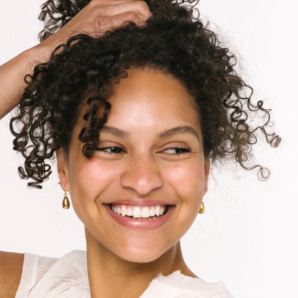 Small Gold Dangle Drop Earrings