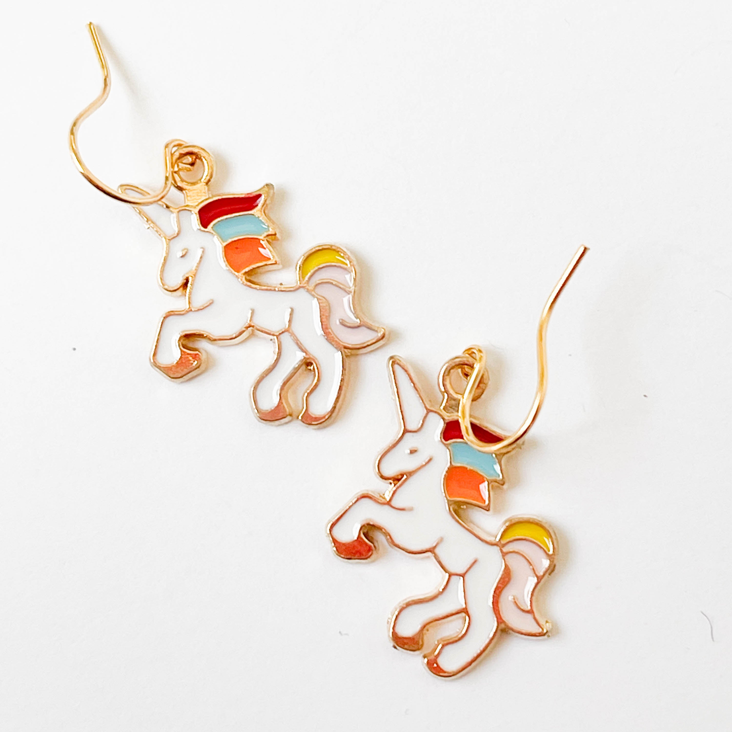 Girl on sale unicorn earrings