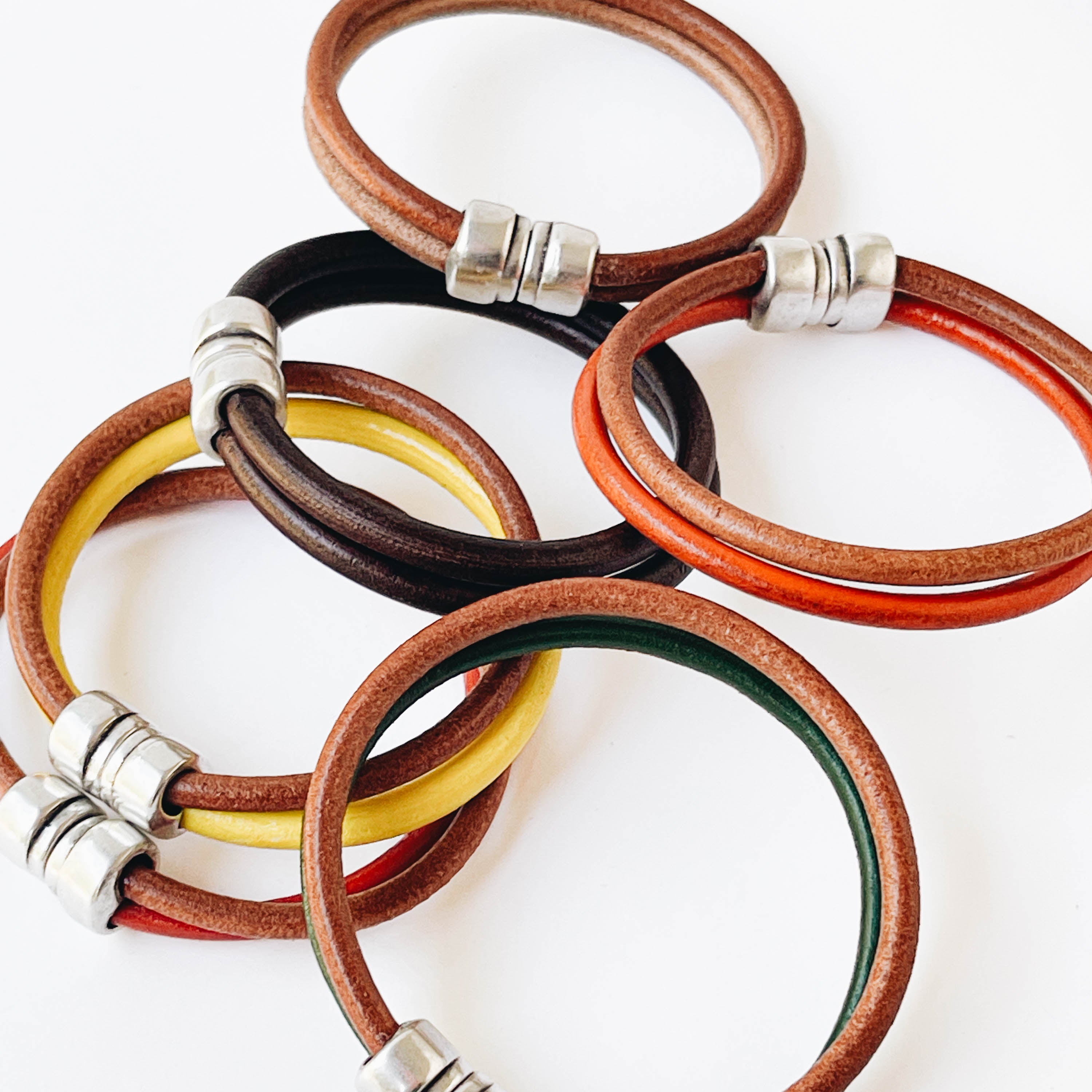 Shop Men's Cord and Leather Bracelets