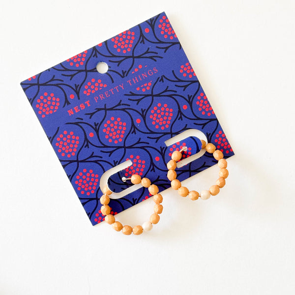 Small Colorful Gold Filled Hoops with Beads