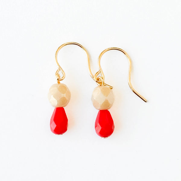 Tiny Color Drop Earrings