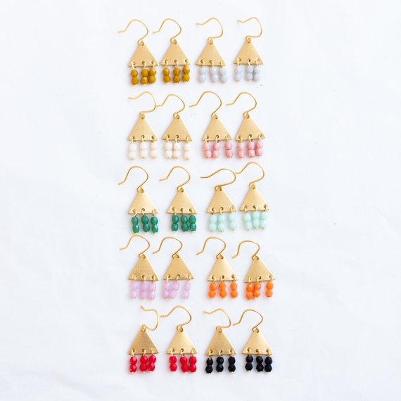 Colorful Geometric Earrings