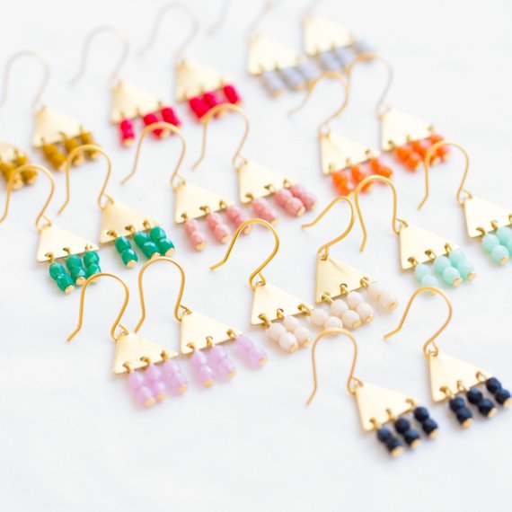 Colorful Geometric Earrings