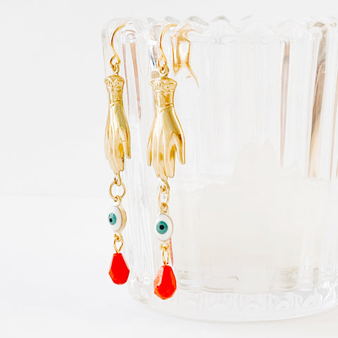 Evil Eye Dangle Earrings