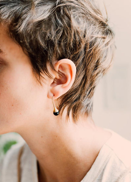 Gemstone Teardrop Earrings