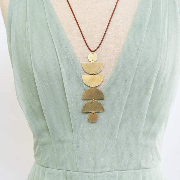 Long Moon Necklace 