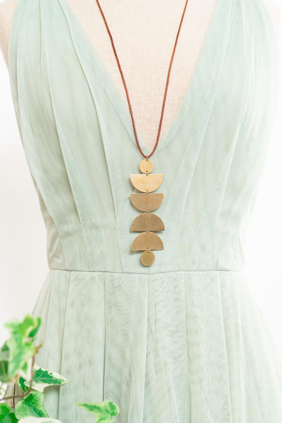 Long Moon Necklace 