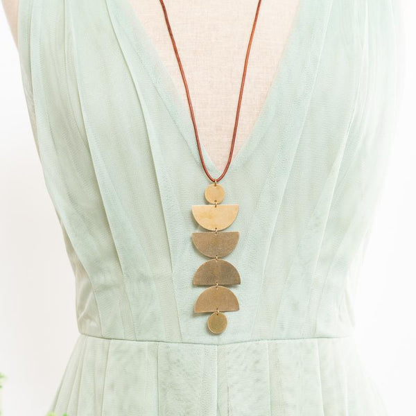 Long Moon Necklace 