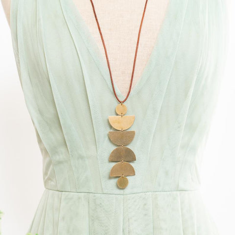 Long Moon Necklace 
