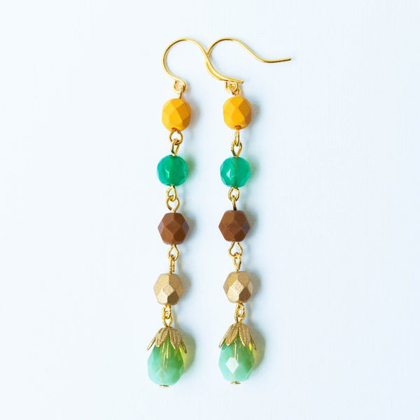 Long beaded earrings