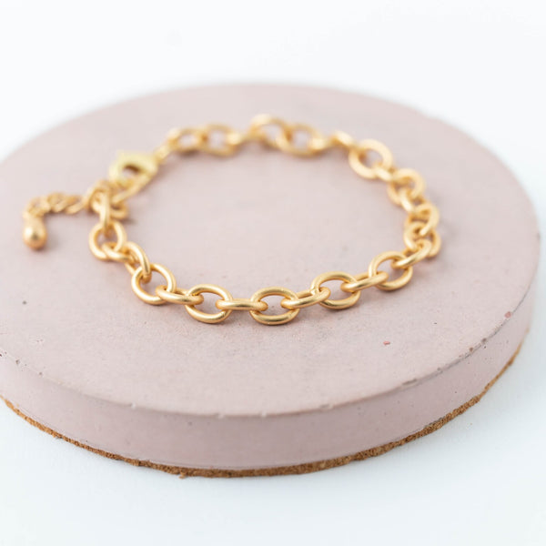 Matte gold chain Bracelet
