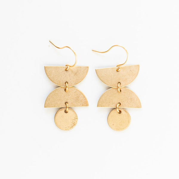 Small Mixed Geometric Earrings