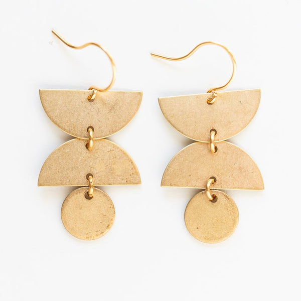 Small Mixed Geometric Earrings