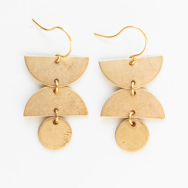 Small Mixed Geometric Earrings