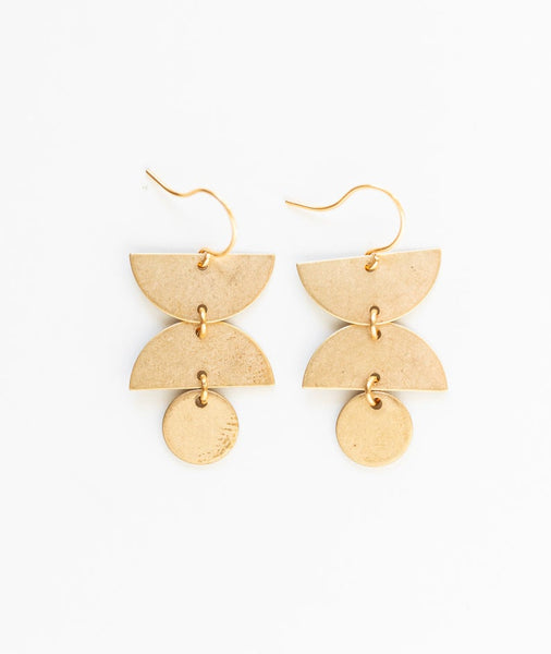 Small Mixed Geometric Earrings